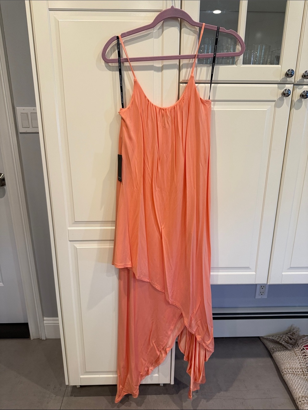Marciano Coral Asymmetric Slip Dress